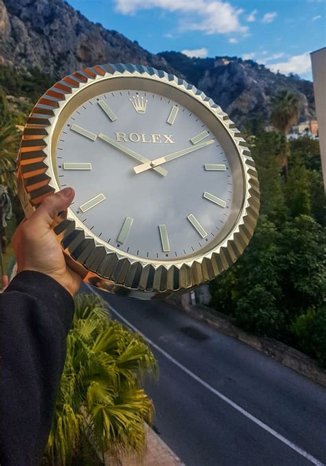 rolex house clock|original Rolex wall clock.